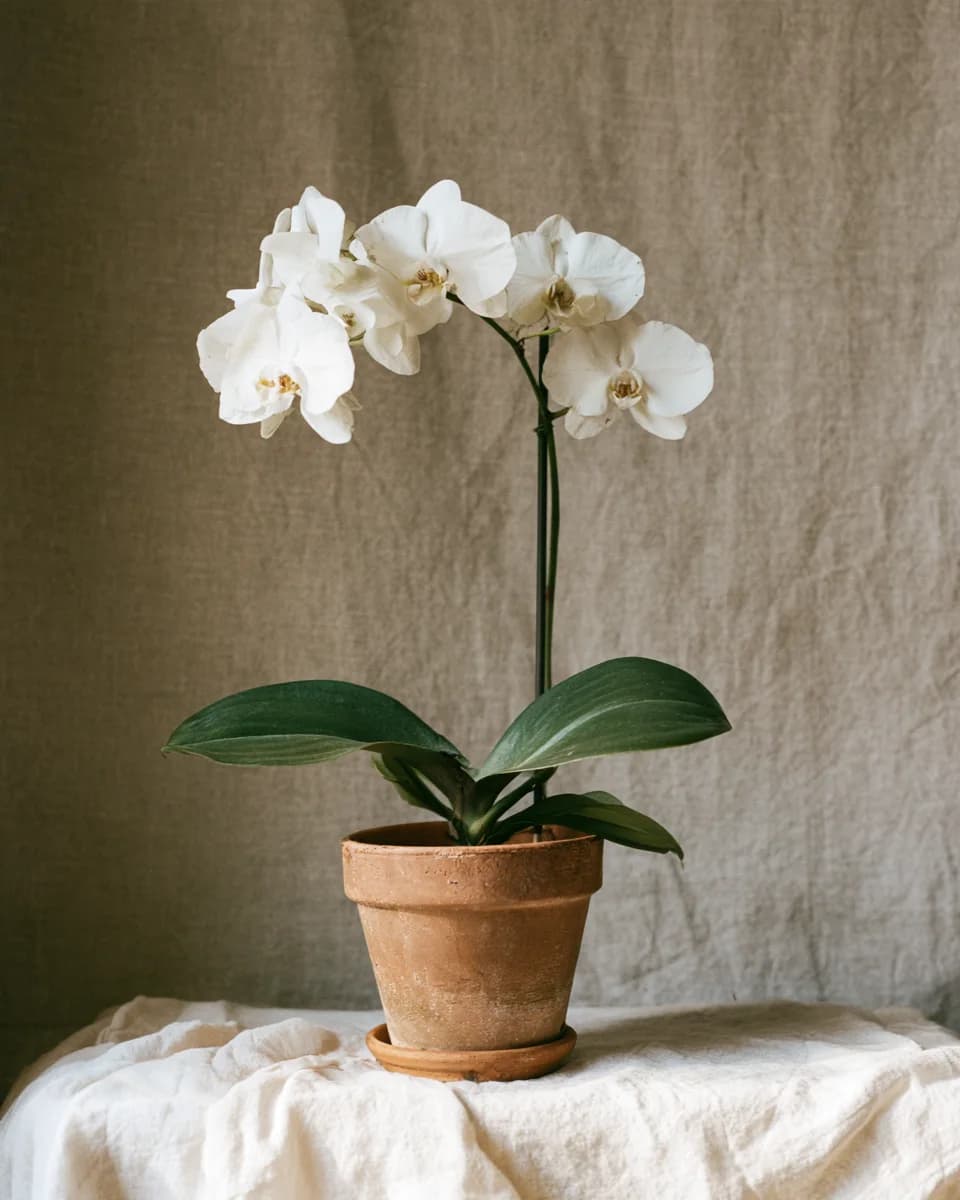 Orchid in Terracotta