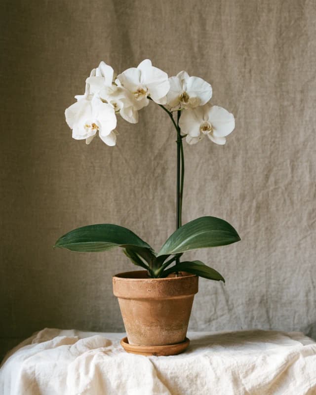 Orchid in Terracotta
